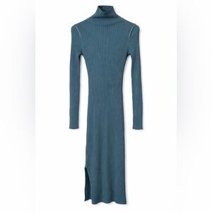 JNBY Merino Wool Ribbed Knit Midi Dress – Size M